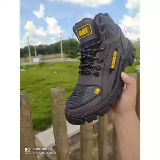 Botinha Coturno Trilha Masculino Caterpillar Lona Reforçada