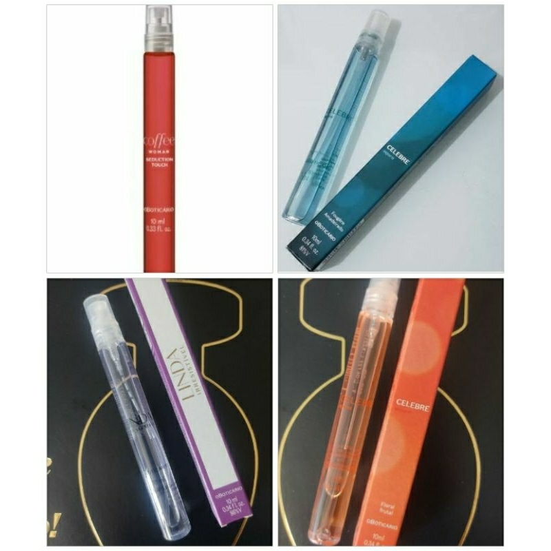 Colônia/Eau de Parfum de Bolsa Feminina e Masculina 10ml oBoticário ...