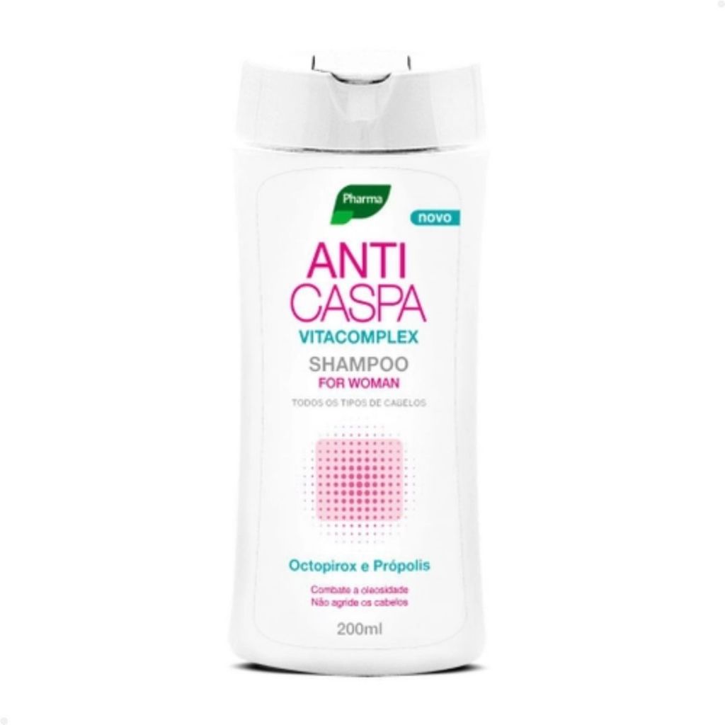 Shampoo Anticaspa Feminino Vitacomplex Woman Pharma 200ml | Shopee Brasil