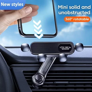 Suporte De Celular Para Carro De Gravidade Giratória , Clipe De Ventilação Smartphone Com Extensão De Haste GPS 360 °