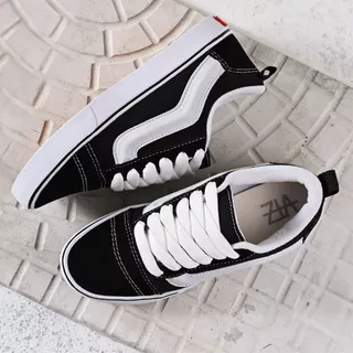 Tenis knu skool black true white preto e branco masculino unissex
