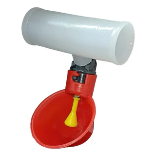 Kit 10 Bebedouro Automático + Adaptador TE 20mm para Galinhas Codornas Aves em Geral