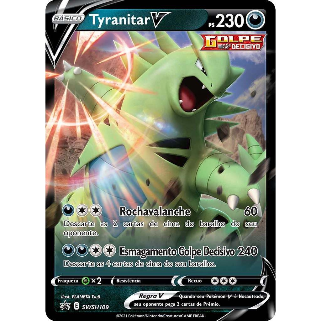 Tyranitar-V (SWSH109/71) carta pokémon TCG | Shopee Brasil