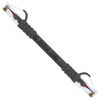 Cabo Rede Cat6 100% Cobre Cinza 10cm 24AWG Patch Cord
