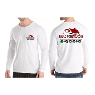 CAMISETA MANGA LONGA PERSONALIZADA, SUBLIMAÇÃO, ESTAMPADA, UNIFORME