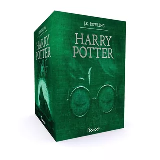 Box Harry Potter Premium Verde - 7 Livros Em Capa Dura