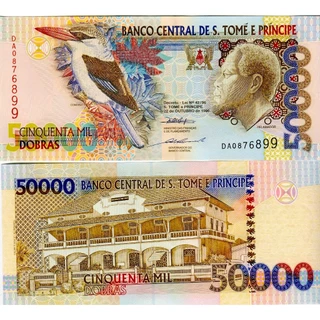 CEDULA DE SÃO TOMÉ E PRINCIPE FE. 50000 DOBRAS AFRICA 2013 - LINDA