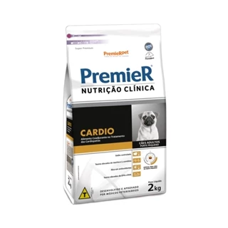 Ração Premier Nutrição Clínica Cardio para Cães Adultos Raças Pequenas - 2Kg