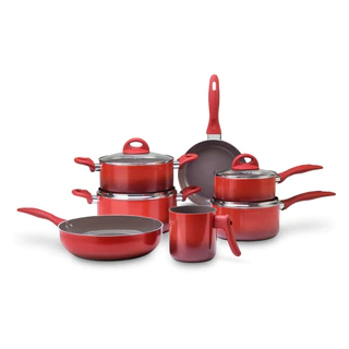 Jogo de Panelas Brinox Ceramic Life Magnólia Smart Plus - 5 e 7 peças