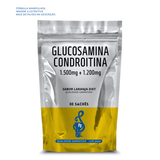 Glucosamina + Condroitina (1500mg + 1200mg) em sachês - SABOR LARANJA
