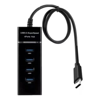 Hub Cabo Usb-C 3.0 Extensor 4 Portas High Speed Hd Pen Drive
