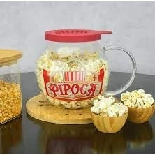 Pipoqueira de Microondas em Vidro Borossilicato 1,8 Litros Lyor