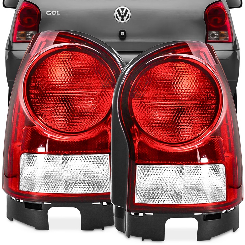 PAR LANTERNA TRASEIRA GOL G4 2006 2007 2008 ATE 2011 CRISTAL