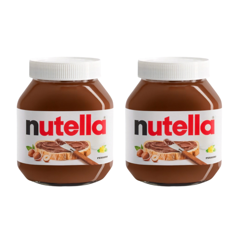 Kit com 2 Nutella Creme de Avelã com Cacau 350g Pote Gigante Ferrero
