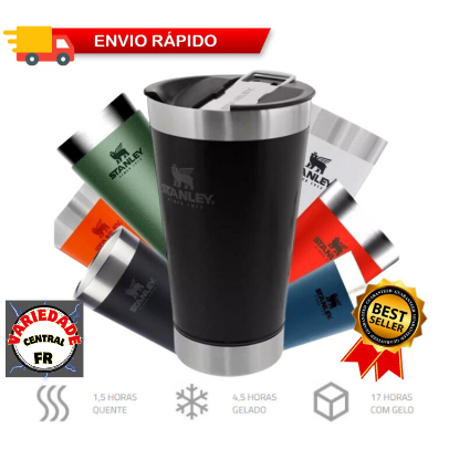 Copo Térmico Com Tampa 473ml 17 Horas Bebida Gelada - Envio rapido