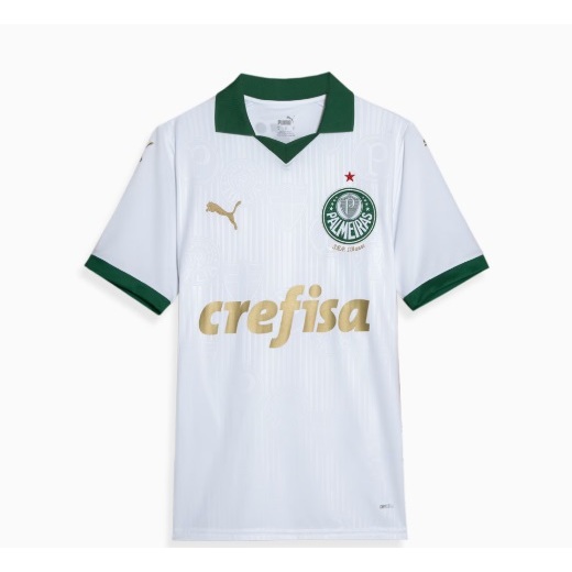 CAMISETA LANÇAMENTO 2024-25 PALMEIRAS BRANCA COM DOURADO CONFIRA ...