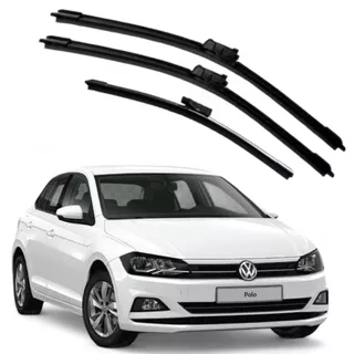 Palheta Limpador Parabrisa Chuva Silicone do Polo 2018 a 2023