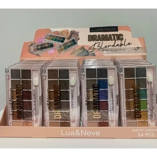 PALETA DE SOMBRA 12 CORES (4 TONS) - LUA E NEVE kit 04 unidades sortida