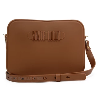 Bolsa Feminina Emborrachada Santa Lolla Transversal Tiracolo Promoção