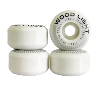 Rodas Wood Light 53mm 99a Polyurethane 4 Roda Skate Skateboard Skateshop Logboard