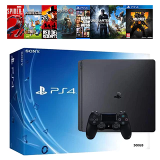 Playstation 4 - Video game Ps4 500gb com 1 controle + jogo Brinde - Original - Semi novo