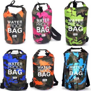 Mochila Sacola Impermeável Original A Prova D'agua 10 Litros camuflar