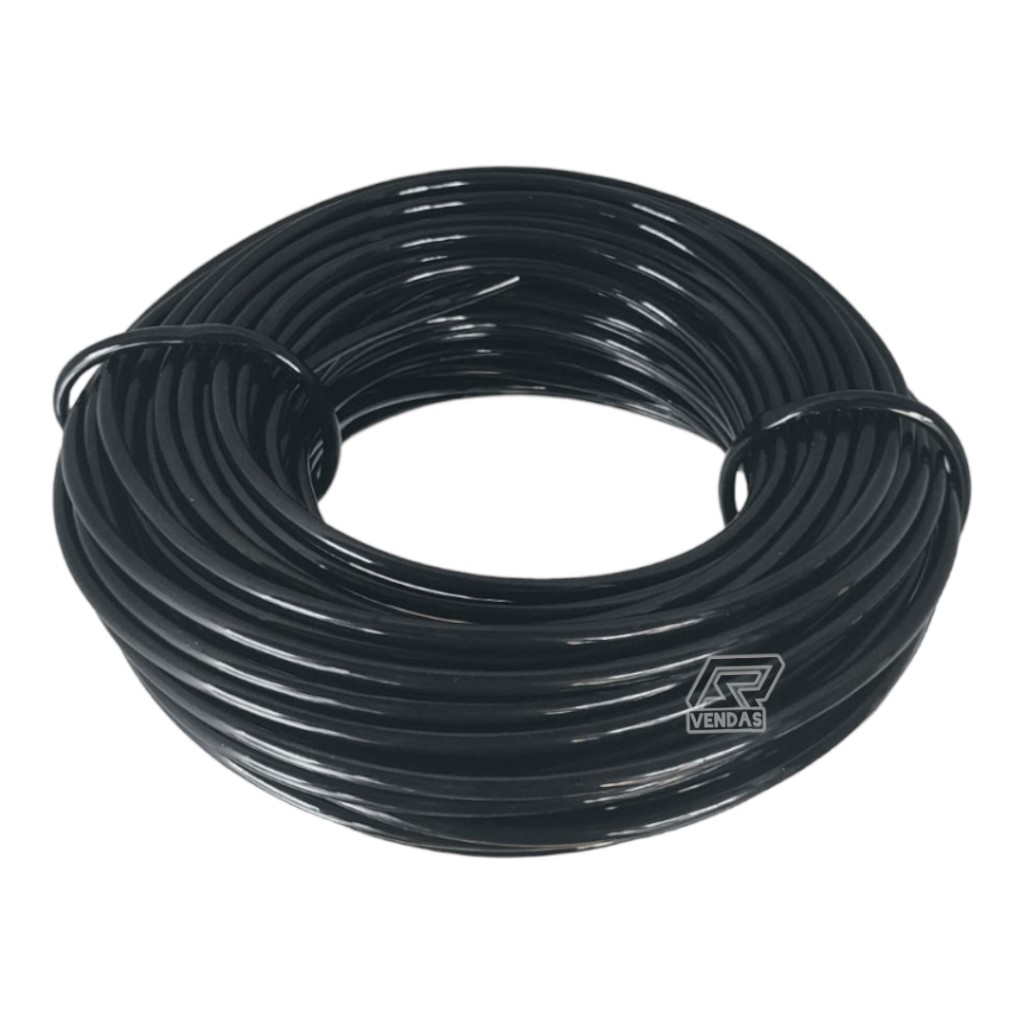 Cordinha Fio Plastico Pvc Cordao Espaguete Macarrao Preto Enrolar ...