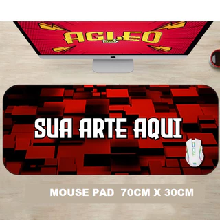 Mouse Pad Personalizado Antiderrapante 70x30 Personalize com sua Foto