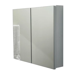 Armário 70cm Aéreo Banheiro Com Espelho - 100% MDF - MONTADO