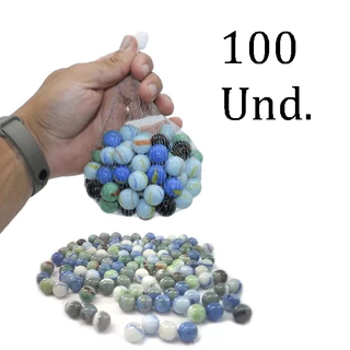 Kit de 100 berlindes leitosas