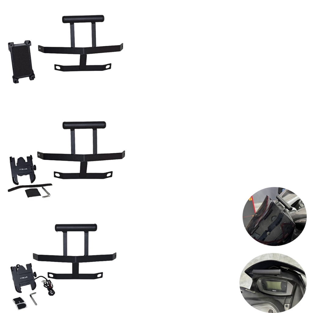 Suporte Celular Gps Nmax 160 2021 2022 2023 2024 Fixação 4 Pontos