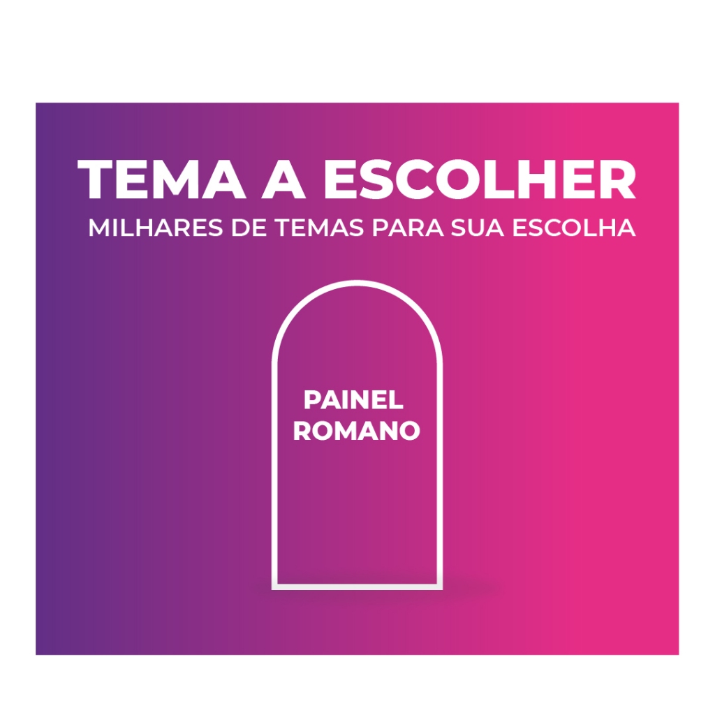Painel De Festa Romano Sublimado Tecido Tema A escolher