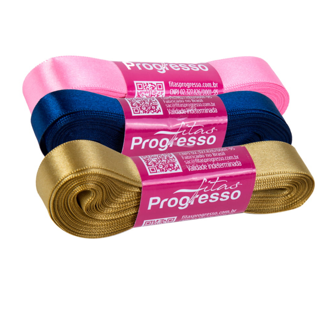 Fita Cetim Progresso N:5 22mm Com 10 Metros Varias Cores