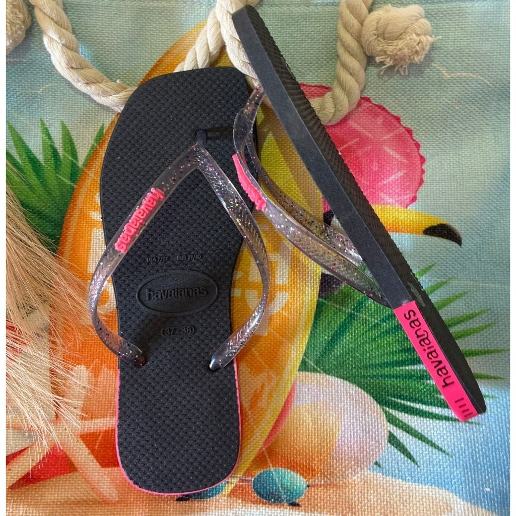 Chinelo Feminino Havaianas Brasileirinha Slim Bico Quadrado Frete Grátis |  Shopee Brasil