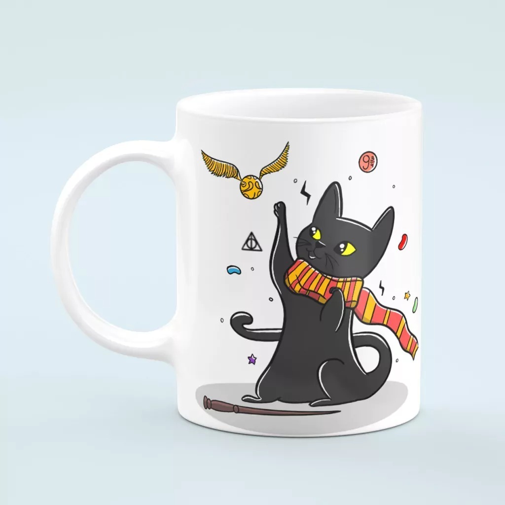CANECA GATO BERE POTTER - HARRY POTTER