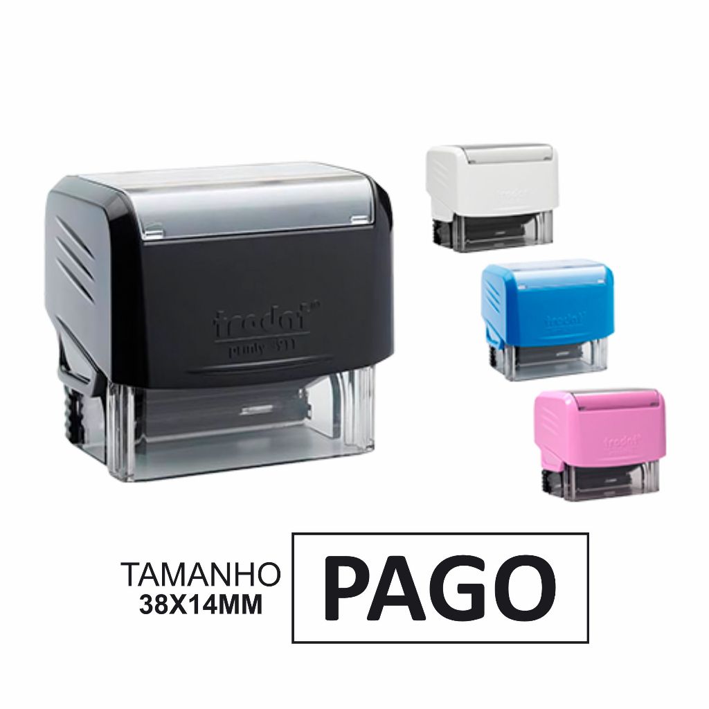 CARIMBO AUTOMÁTICA PERSONALIZADO DO SEU JEITO ENVIO RÁPIDO 38X14 ...