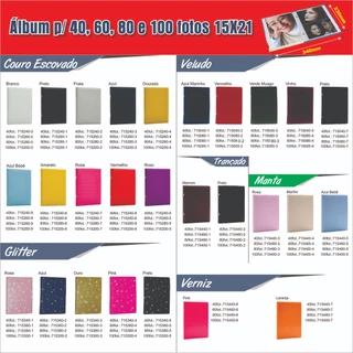 Álbum Para 80 Fotos 15x21 - Estampas Diversas Sua Escolha em Oferta na Shopee