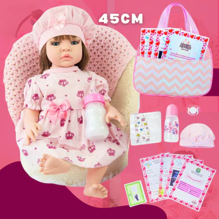 Bebe Reborn Boneca Realista Silicone Bolsa de Maternidade Original
