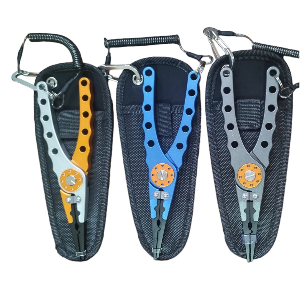 Alicate De Pesca Multifuncional em Alumínio Com Bainha e Mola. | Shopee ...