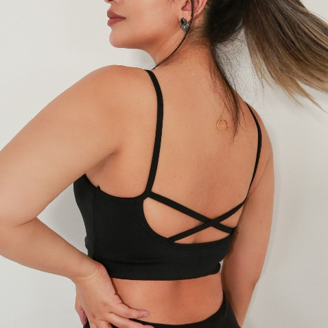 Top Academia Alcinha Fitness Com Cruzado nas Costas - Zero Transparência - Suplex Power - Costas Xis Top Fitness - Cores