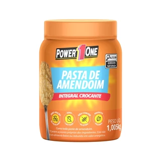 Pasta De Amendoim Top 1KG Vários Sabores - Power One Crocante