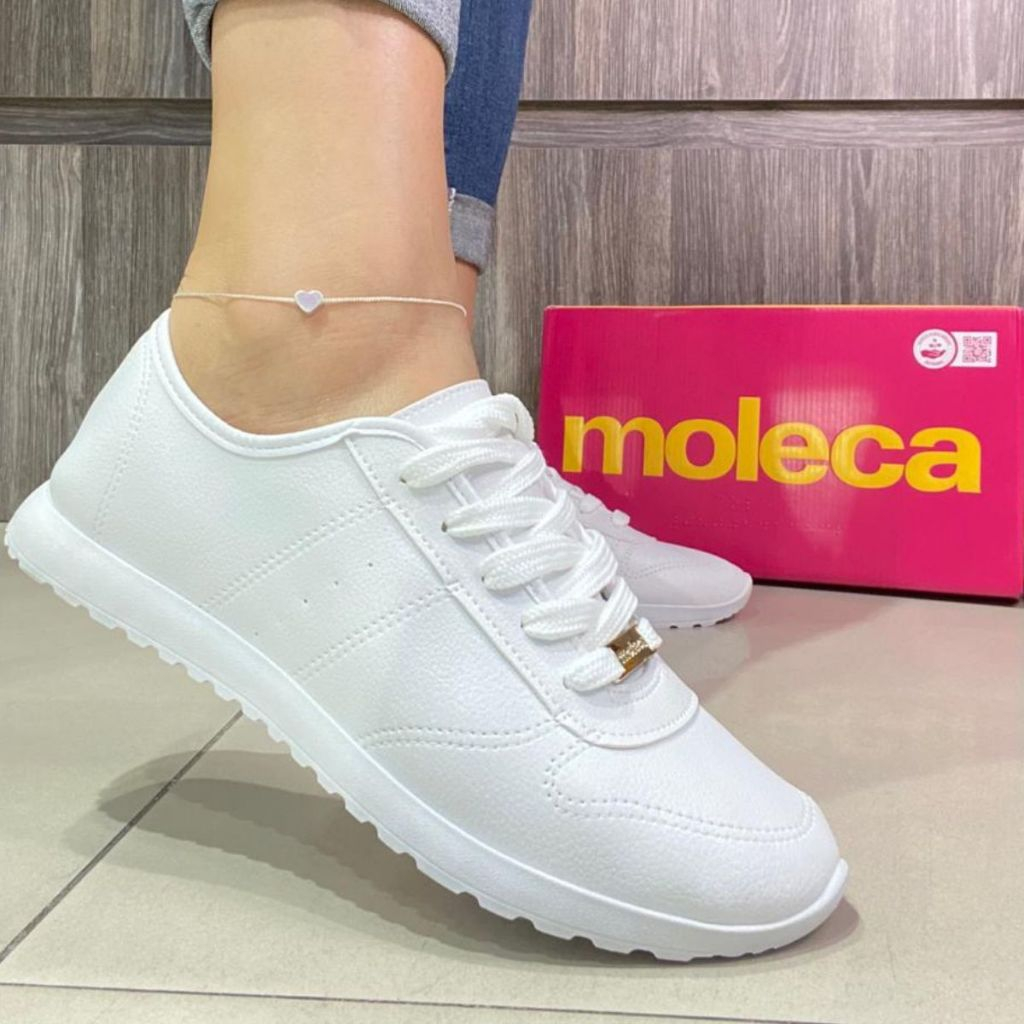Tênis feminino Moleca Casual Napa Floater Cadarço
