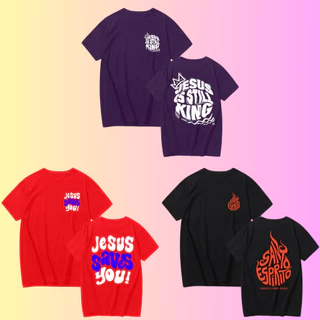 KIT 3 CAMISETA MASCULINA JESUS SAVES - SANTO ESPIRITO GOSPEL EVANGÉLICA TSHIRT CRISTÃ