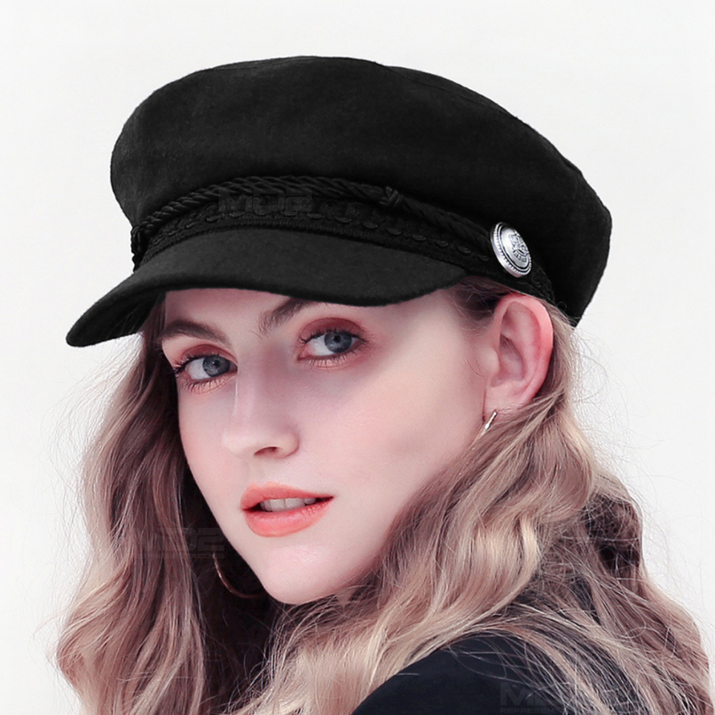 Boina Francesa Feminina Quepe Europeu Couro Frio Inverno | Shopee Brasil