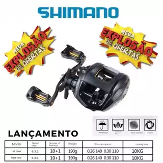 Kit De Pesca Completo Vara de pesca com carretilha Sougayilang 1.98M 18+1bb  acessórios Pescaria Tilápia, Tucunare, conjunto 10 Kilos