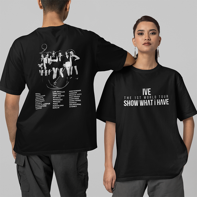 Camiseta IVE SHOW WHAT I HAVE TOUR - 100% ALGODÃO