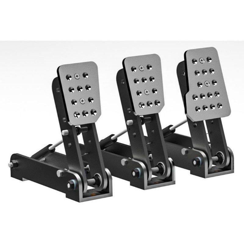 Pedais para PC acelerador freio e embreagem