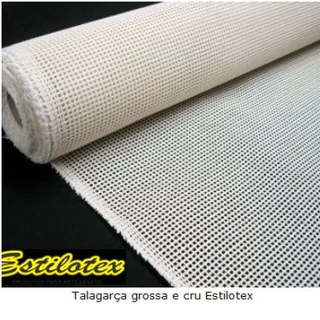 Talagarça Grossa Estilotex Tecido Cru Para Bordar Telas e Tapetes