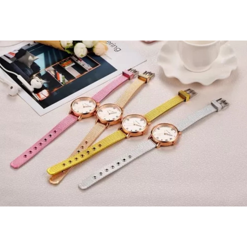 Relógio Barato Feminino Em Promoção Marca Yolaco Pulseira Colorida ...