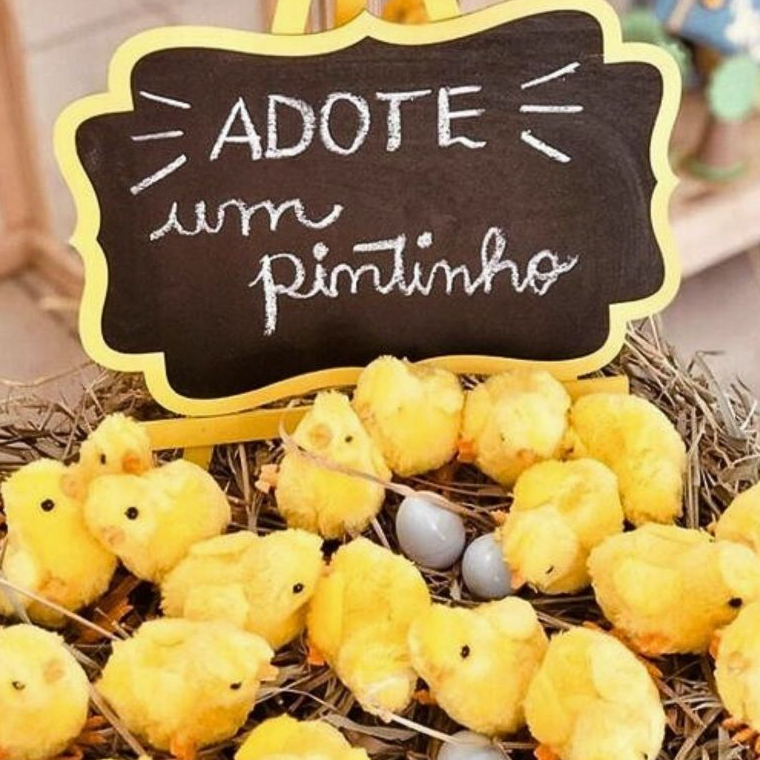 Kit 15 Pintinho Amarelinho Pula Clássico Pelúcia Infantil Crianças Decoração Aniversário Lembrancinhas Brindes Festas Fazendinha